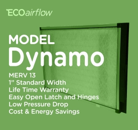 EcoAirflow Electronic DYNAMO Furnace Filter