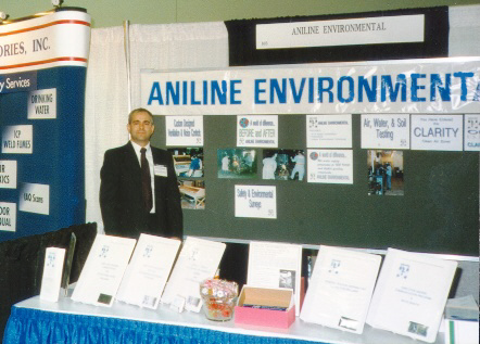 ANILINE ENVIRONMENTAL Trade Show Booth 1995.